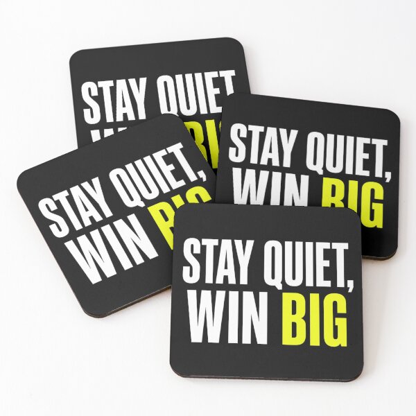 Item preview, Stay Quiet Win Big Motivational Quote Typography designed and sold by Lespribos .