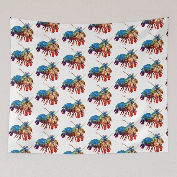 Item preview, Peacock Mantis Shrimp – Vivid Reef Portrait designed and sold by Helt-enkelt.