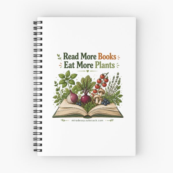 Item preview, Journal - Read More Books Eat More Plants | Book Lover Plant Design designed and sold by IngredientGuru.