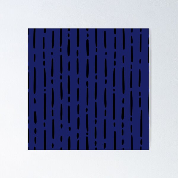 Item preview, Irregular Lines & Dashes on Dark Blue  designed and sold by KSimpson838.
