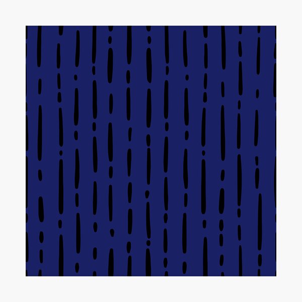 Item preview, Irregular Lines & Dashes on Dark Blue  designed and sold by KSimpson838.