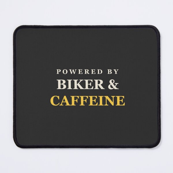 Item preview, Powered By Biker & Caffeine - Motorcycle designed and sold by RetroThreadWorks.