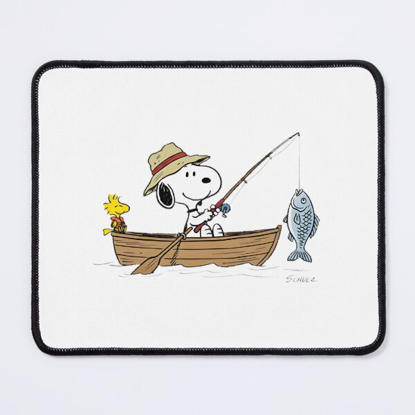 Item preview, Vintage Snoopy Fishing Outdoors Design for Cabin Life Lovers designed and sold by Trendy Tee.