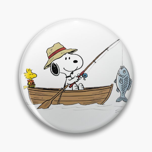 Item preview, Vintage Snoopy Fishing Outdoors Design for Cabin Life Lovers designed and sold by Trendy Tee.