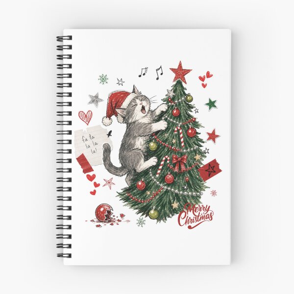 Item preview, Cat Christmas Tree Chaos Funny Holiday Cat Lover designed and sold by Design Vibras.