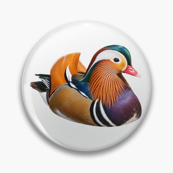 Item preview, Mandarin Duck – Vivid Colorful Waterfowl Portrait designed and sold by Helt-enkelt.