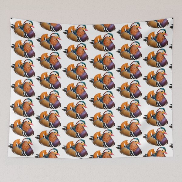 Item preview, Mandarin Duck – Vivid Colorful Waterfowl Portrait designed and sold by Helt-enkelt.