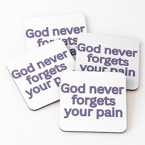 Item preview, God never forgets your pain-faith quote designed and sold by Omer's store.
