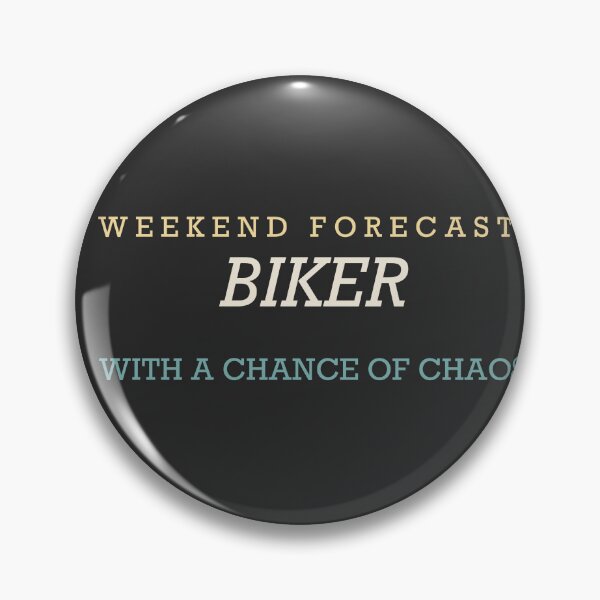 Item preview, Weekend Forecast: Biker With A Chance Of Chaos - Motorcycle designed and sold by RetroThreadWorks.