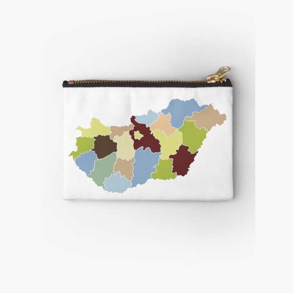 Item preview, Pink & Purple Counties Hungary Map - Colourful Counties Line Art designed and sold by iampaulmorris.