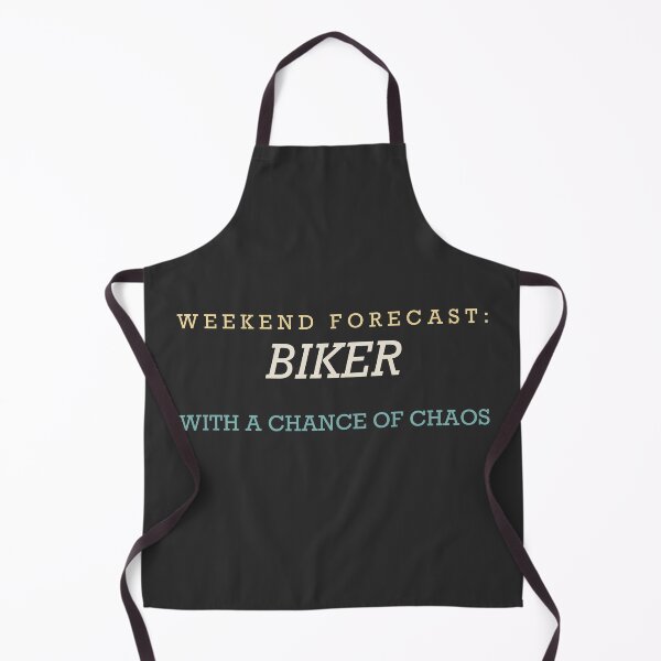 Item preview, Weekend Forecast: Biker With A Chance Of Chaos - Motorcycle designed and sold by RetroThreadWorks.