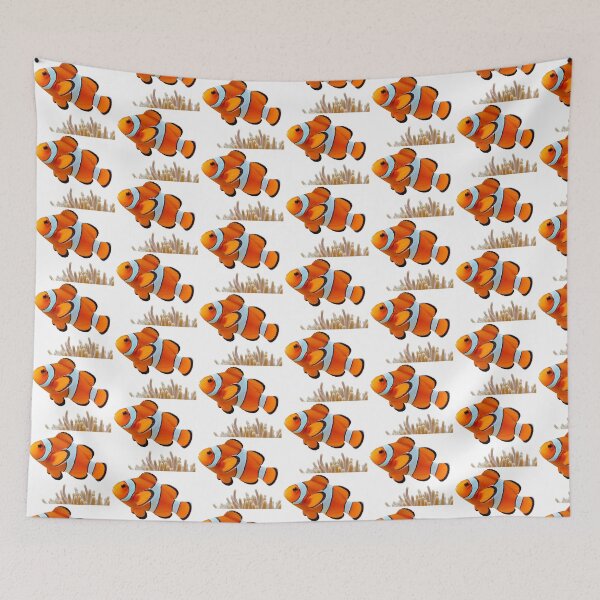 Item preview, Clownfish – Vibrant Coral Reef Portrait designed and sold by Helt-enkelt.