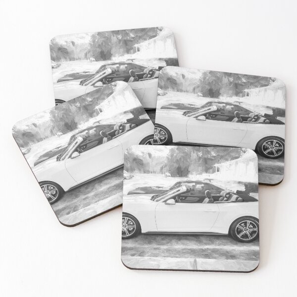 Item preview,  2024  Ford Mustang Convertible Side Profile Automotive Print designed and sold by RichFrancoCars.