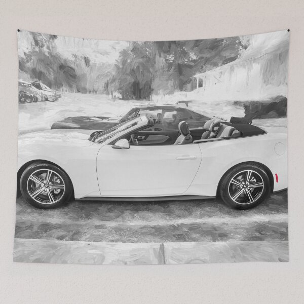 Item preview,  2024  Ford Mustang Convertible Side Profile Automotive Print designed and sold by RichFrancoCars.