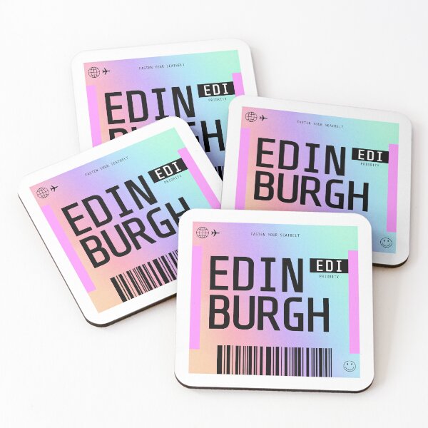 Item preview, Edinburgh Boarding Pass EDI Rainbow Gradient designed and sold by lukassfr.
