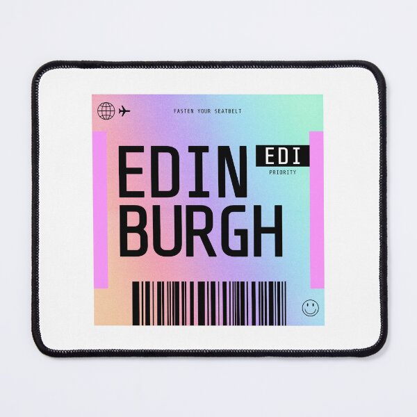 Item preview, Edinburgh Boarding Pass EDI Rainbow Gradient designed and sold by lukassfr.