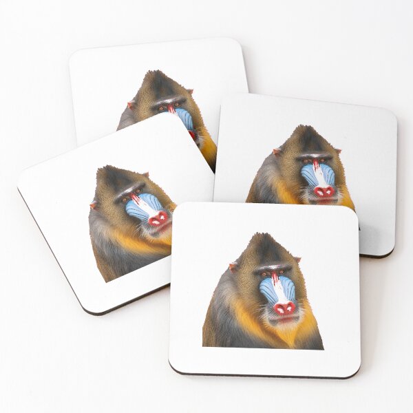 Item preview, Mandrill – Vivid Jungle Primate Portrait designed and sold by Helt-enkelt.