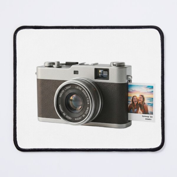 Item preview, 3D Minimalist Retro Vintage Camera & Polaroid designed and sold by meghnad.