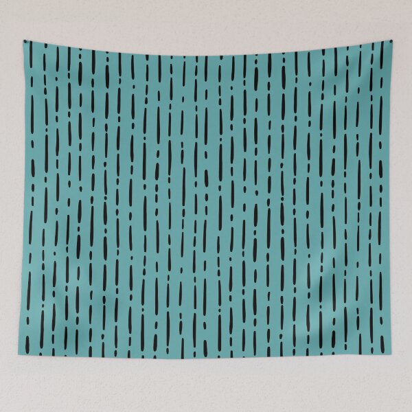Item preview, Irregular Lines & Dashes on Turquoise  designed and sold by KSimpson838.