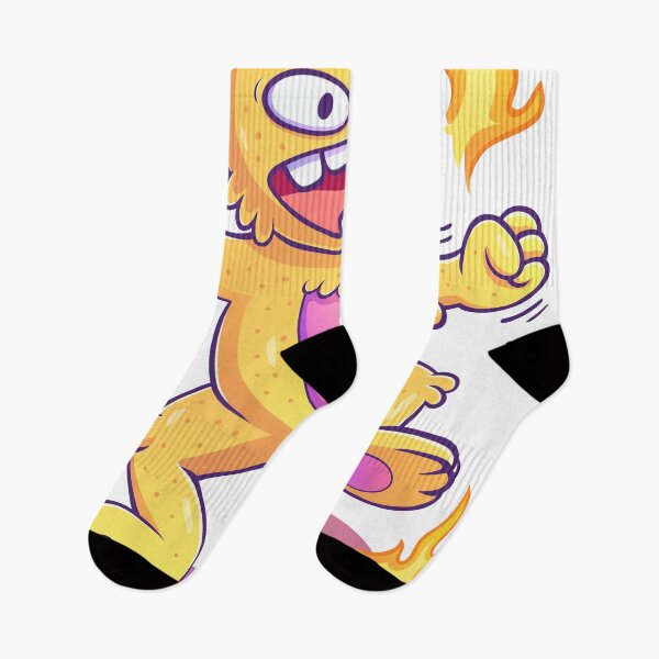 Item preview, Colorful Dancing Monster Cartoon Character Illustration designed and sold by Goba Bali Studio.