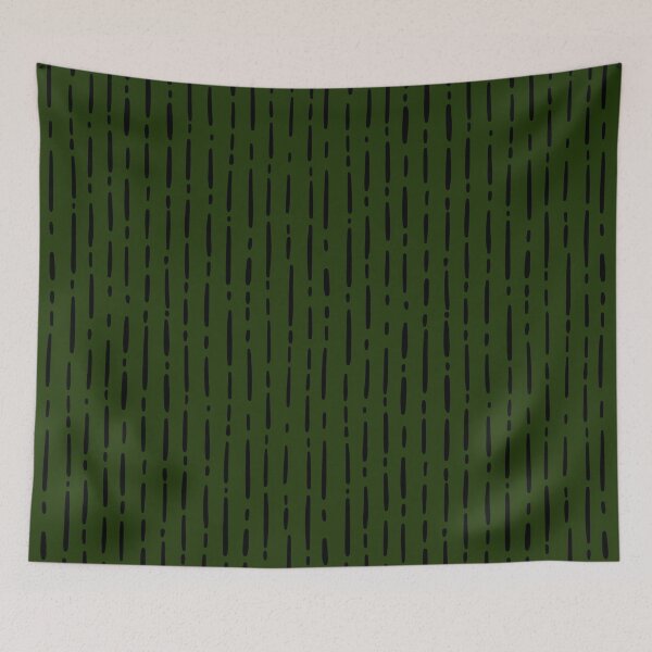 Item preview, Irregular Lines & Dashes on Dark Green  designed and sold by KSimpson838.