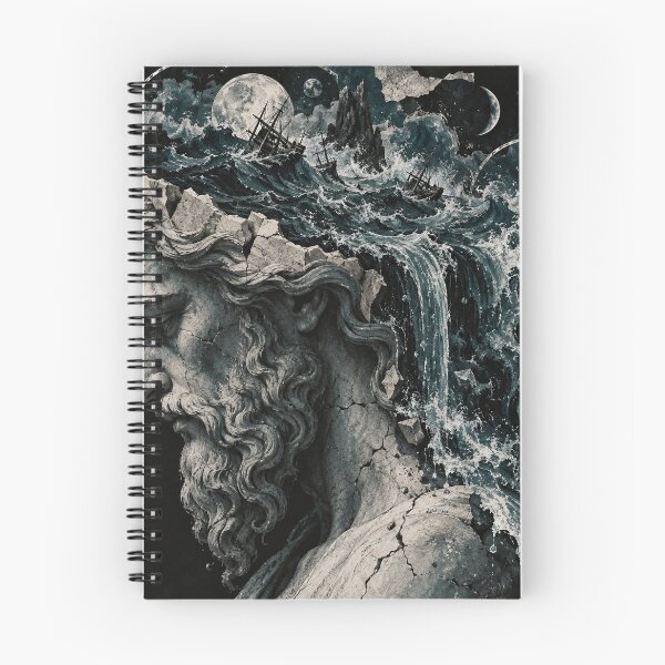 Item preview, Poseidon Tempest Within - Ocean Mythology Art designed and sold by ArtisElec.