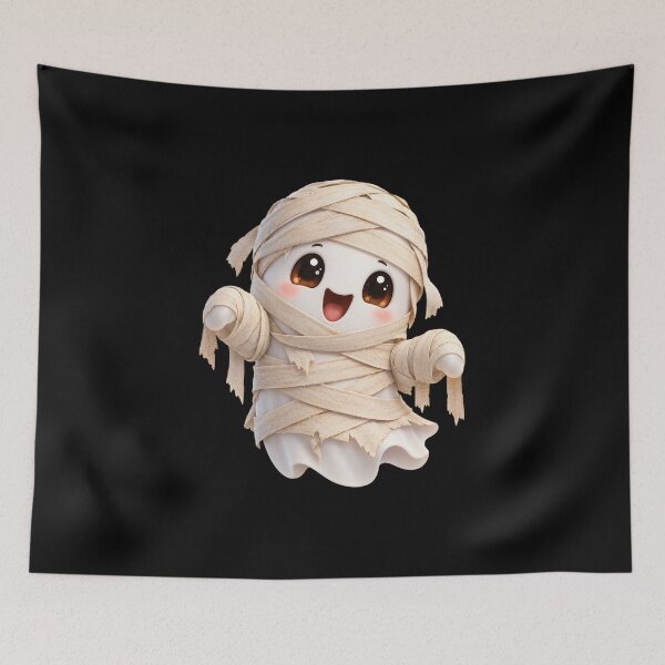 Item preview, Cute Kawaii Mummy Ghost designed and sold by litleelseart.