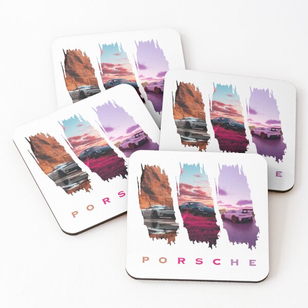 Item preview, Sunset Racer Triptych | Sports Car Art Print designed and sold by Machi-Merch.
