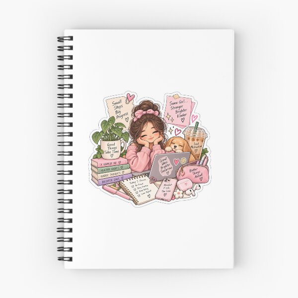 Item preview, Self Care Sticker, Cute Girl Aesthetic, Motivational Positive Vibes Sticker designed and sold by Dikons.