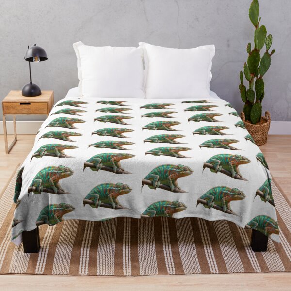 Item preview, Panther Chameleon Rainbow Reptile Wildlife Art designed and sold by Helt-enkelt.