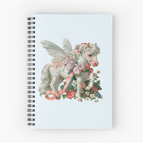 Item preview, Vintage Fairy Pony Little Horse Cute Unicorn Watercolor Cottagecore designed and sold by NadinArtStudio.