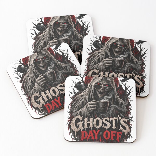 Item preview, Ghost’s Day Off – Sinister Gothic Horror Ghost Halloween T-Shirt designed and sold by Shahjiar Shop.