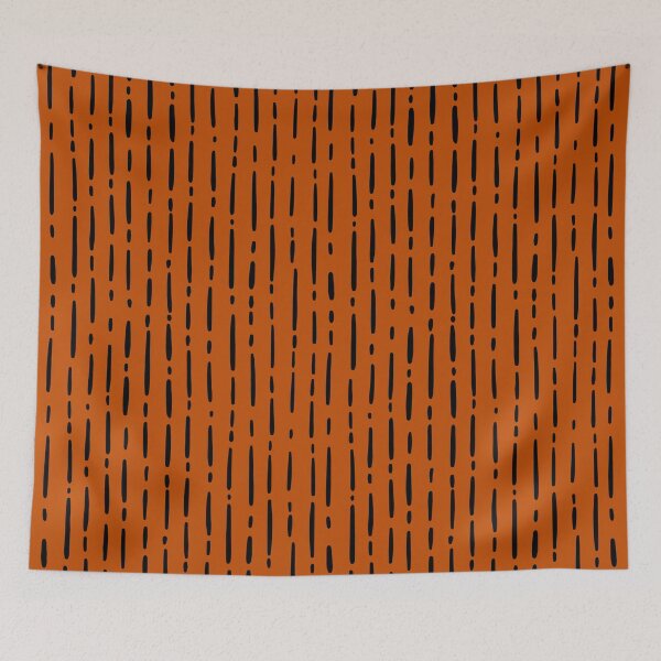 Item preview, Irregular Lines & Dashes on Dark Orange  designed and sold by KSimpson838.