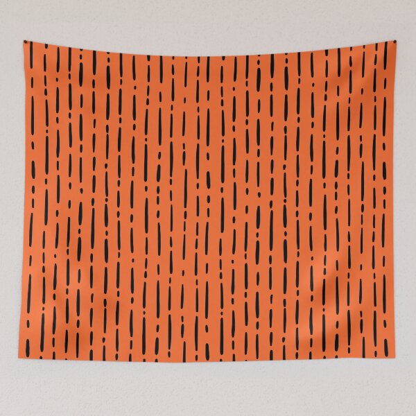 Item preview, Irregular Lines & Dashes on Orange  designed and sold by KSimpson838.