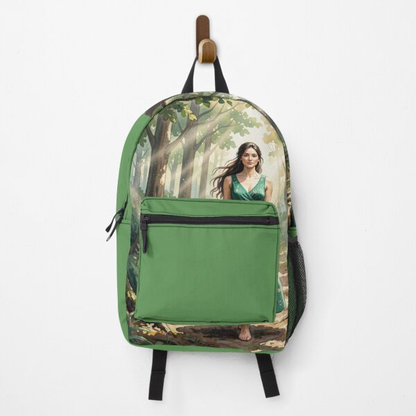 Item preview, Gouache Forest Walk Art with Soft Light and Natural Serenity in a Dreamy Green Atmosphere designed and sold by FotoworldEdel.
