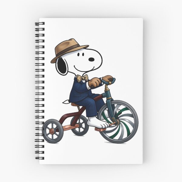 Item preview, Cute Snoopy Illustration Riding a Red Tricycle Vintage Cartoon Design designed and sold by loui27.