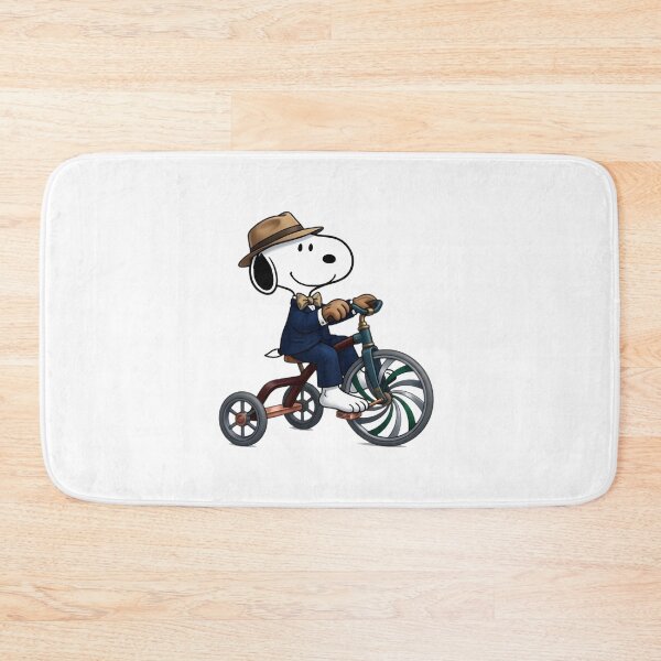 Item preview, Cute Snoopy Illustration Riding a Red Tricycle Vintage Cartoon Design designed and sold by loui27.