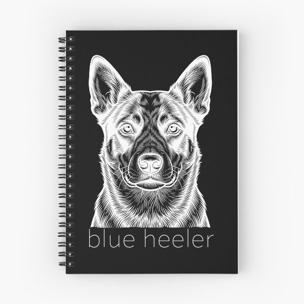 Item preview, Blue Heeler Illustration for dark color shirts designed and sold by SUP-R-Ts.
