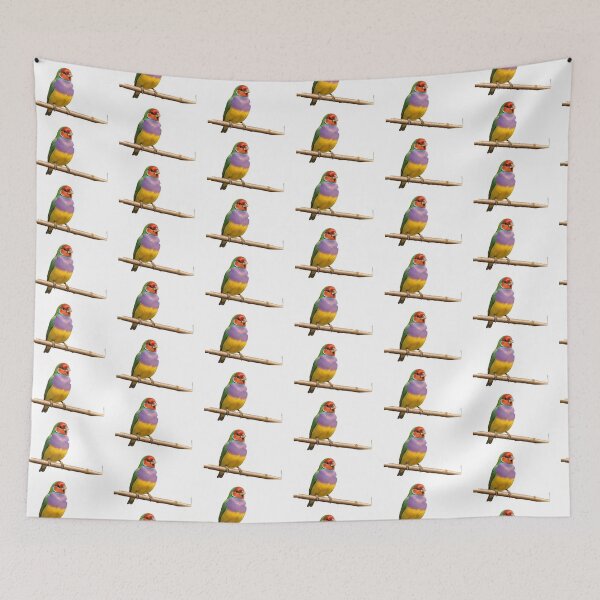 Item preview, Gouldian Finch Rainbow Wildlife Art designed and sold by Helt-enkelt.