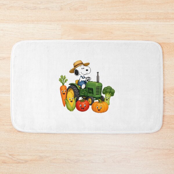 Item preview, Snoopy Inspired Farmer Driving Tractor Vintage Cartoon Design designed and sold by loui27.