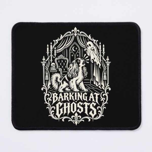Item preview, Barking at Ghosts Cavalier King Charles Spaniel designed and sold by KaurisDigital.