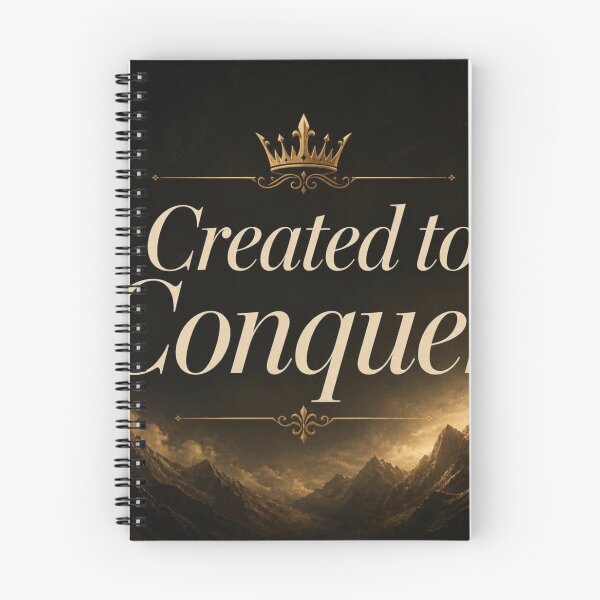 Item preview, Created to Conquer Regal Motivational Typography Art designed and sold by Lespribos .