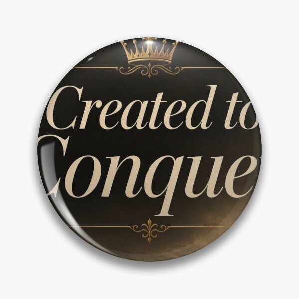 Item preview, Created to Conquer Regal Motivational Typography Art designed and sold by Lespribos .