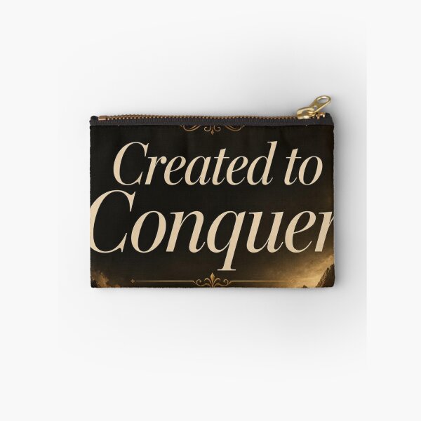 Item preview, Created to Conquer Regal Motivational Typography Art designed and sold by Lespribos .