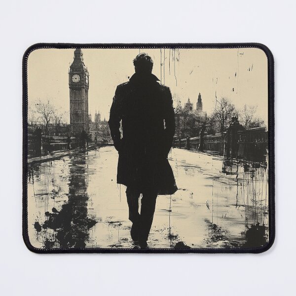 Item preview, The Long Walk Home - London Spy Noir Silhouette Art (Slow Horses) designed and sold by goldenbrown09.