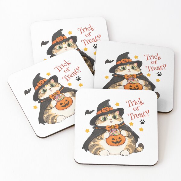 Item preview, Trick or Treat Funny Cat – Cute Halloween Witch Cat designed and sold by NongKhaoYai.