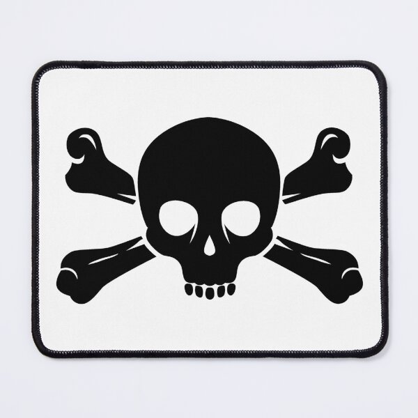 Item preview, Black Halloween Jolly Roger Skull Design designed and sold by pattern-archive.