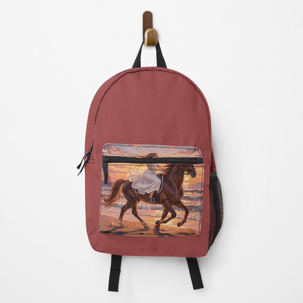 Item preview, Riding into the Sunset – Gouache Horse Art full of freedom, motion and warm beach vibes designed and sold by FotoworldEdel.