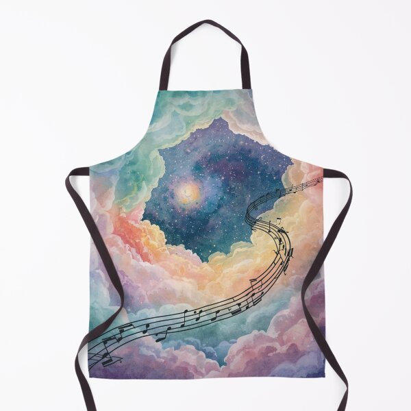 Item preview, Dreamy Cosmic Clouds & Musical Notes – Galaxy Watercolor Comforter. designed and sold by fbtrisha.