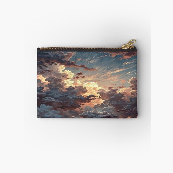 Item preview, Golden Moon Behind Cloudy Sky Artwork  designed and sold by NivyasArtistry.